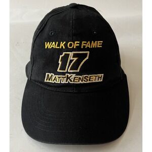 Matt Kenseth #17 NASCAR Hat Adult Black Gold Adjustable Walk of Fame Racing Cap